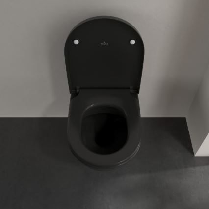 Villeroy & Boch 5614R0R7 - WC sospeso SUBWAY ceramica/nera