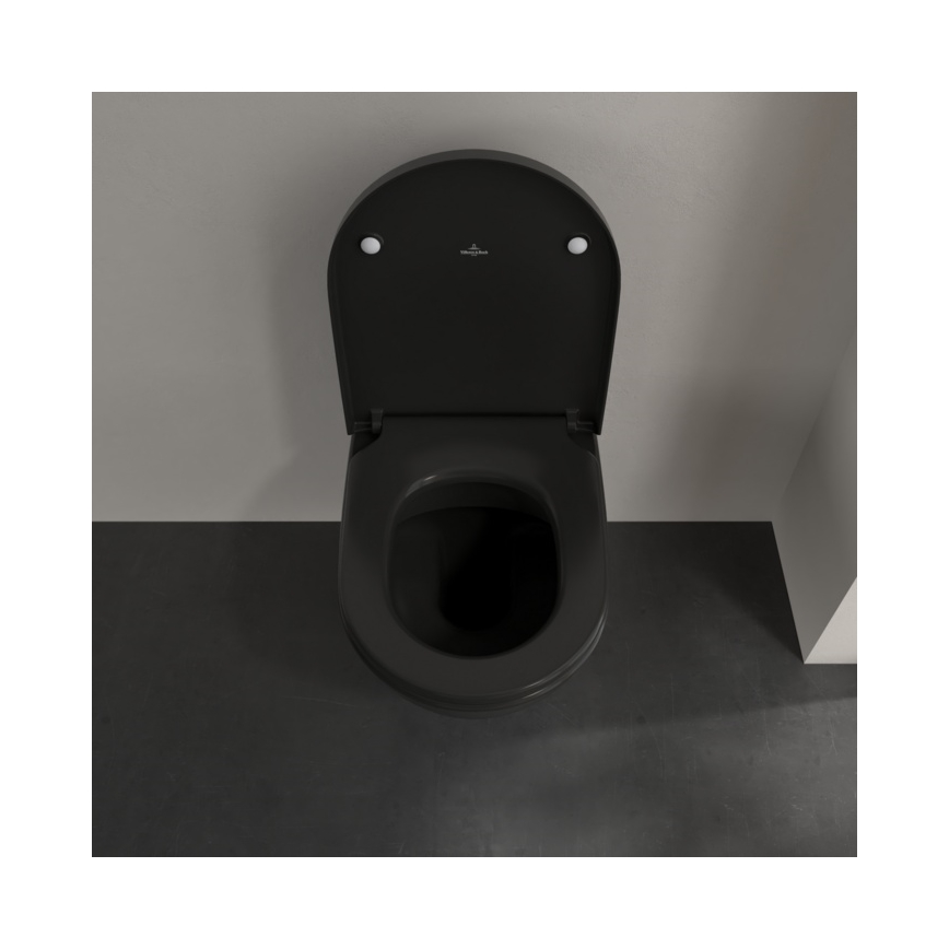 Villeroy & Boch 5614R0R7 - WC sospeso SUBWAY ceramica/nera