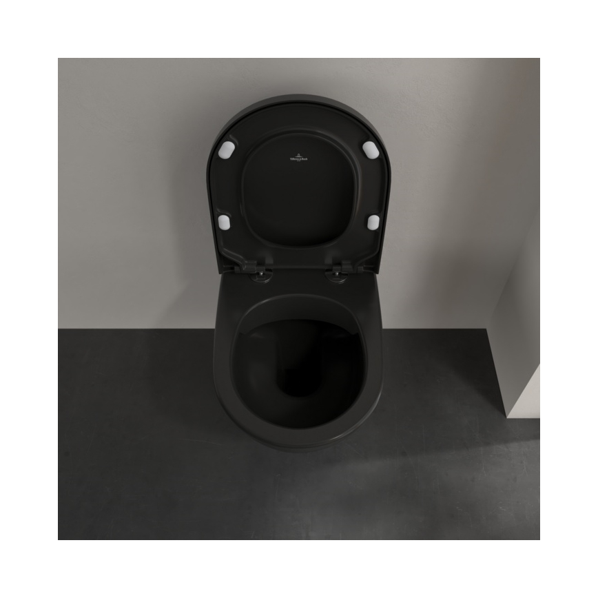 Villeroy & Boch 5614R0R7 - WC sospeso SUBWAY ceramica/nera