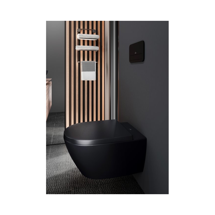 Villeroy & Boch 5614R0R7 - WC sospeso SUBWAY ceramica/nera