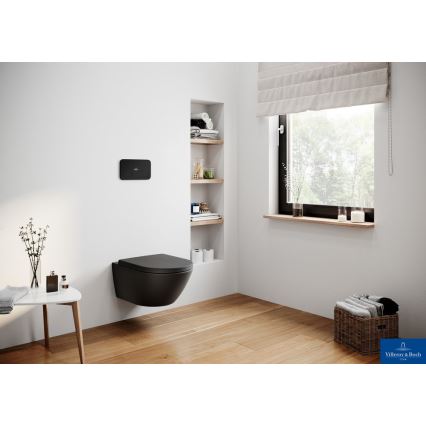 Villeroy & Boch 5614R0R7 - WC sospeso SUBWAY ceramica/nera