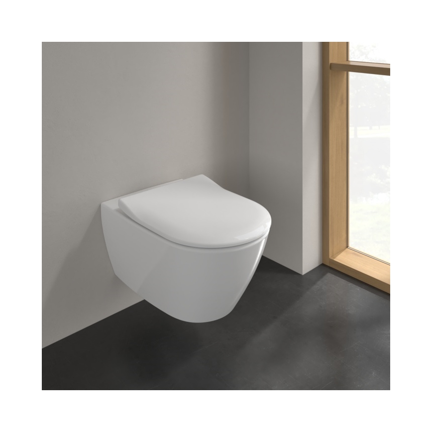 Villeroy & Boch 5614R2R1 - WC sospeso con sedile SoftClose SUBWAY 2.0 ceramica/bianco