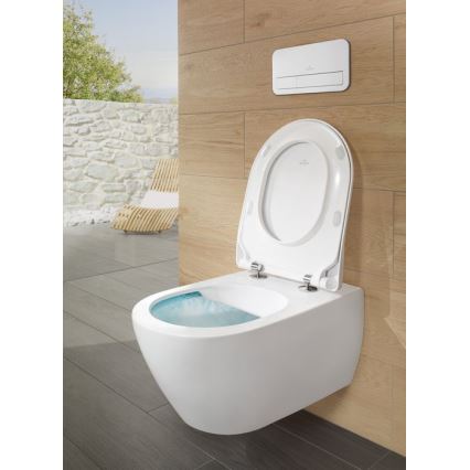 Villeroy & Boch 5614R2R1 - WC sospeso con sedile SoftClose SUBWAY 2.0 ceramica/bianco