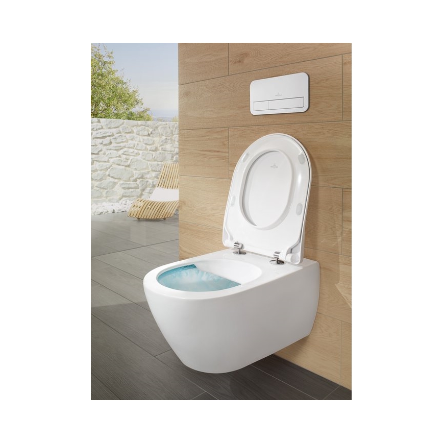 Villeroy & Boch 5614R2R1 - WC sospeso con sedile SoftClose SUBWAY 2.0 ceramica/bianco