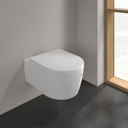 Villeroy & Boch 5656HR01 - WC sospeso con sedile SoftClose AVENTO ceramica/bianco
