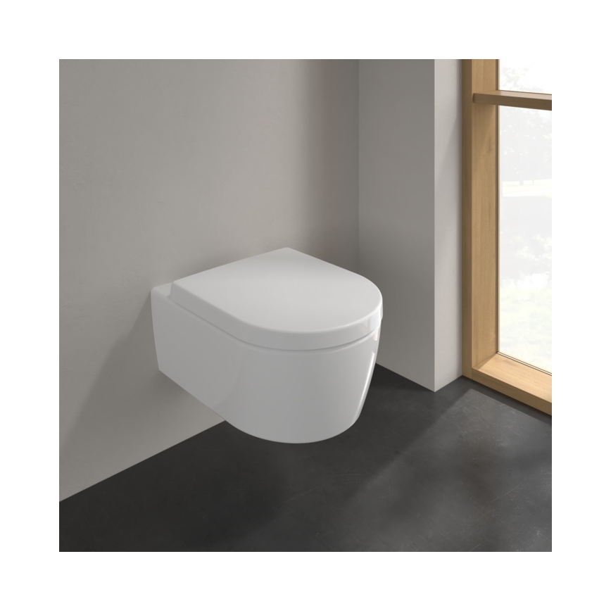Villeroy & Boch 5656HRR1 - WC sospeso con sedile SoftClose AVENTO, ceramica/bianco