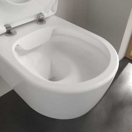 Villeroy & Boch 5656RS01 - Vaso sospeso con sedile SoftClose AVENTO, in ceramica, bianco
