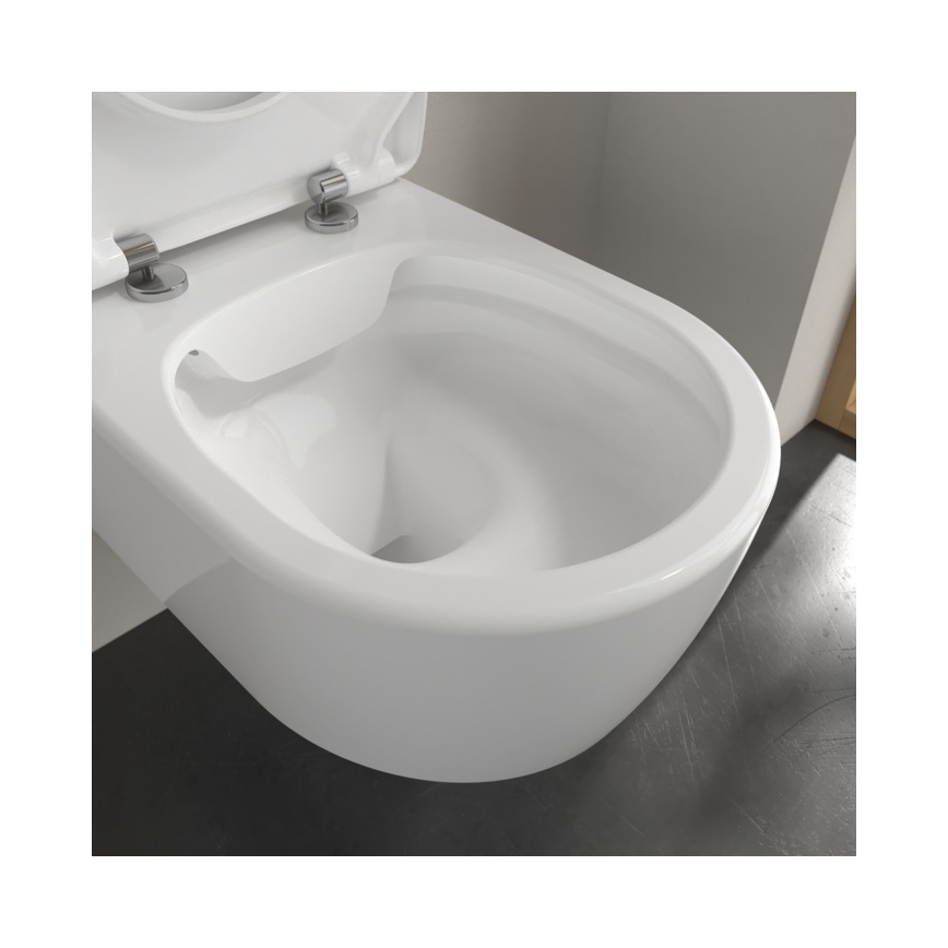Villeroy & Boch 5656RS01 - Vaso sospeso con sedile SoftClose AVENTO, in ceramica, bianco