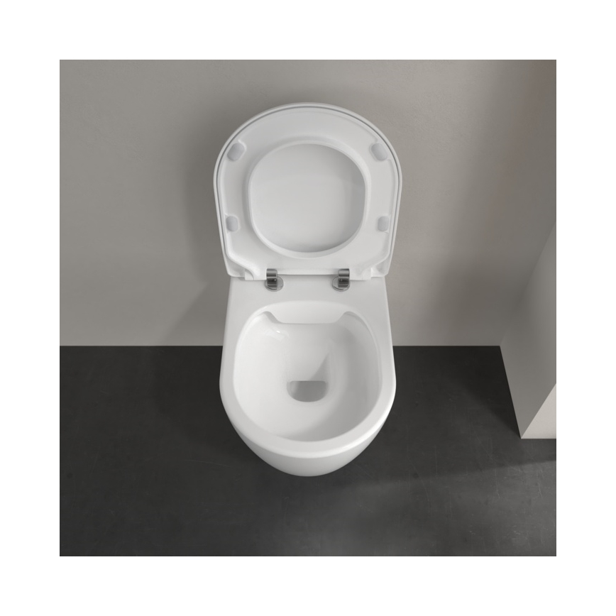 Villeroy & Boch 5656RSR1 - WC sospeso con sedile SoftClose AVENTO ceramica/bianco