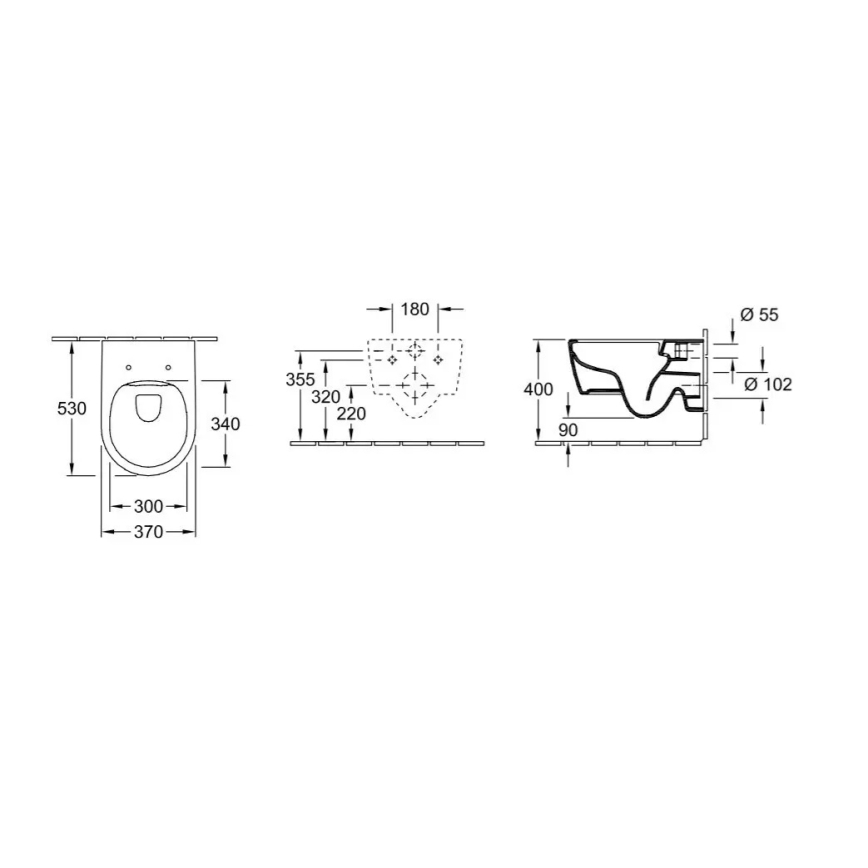 Villeroy & Boch 5656RSR1 - WC sospeso con sedile SoftClose AVENTO ceramica/bianco