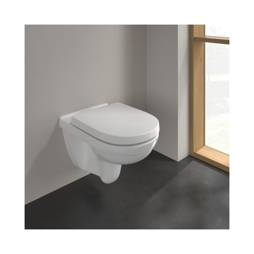 Villeroy & Boch 5660HR01 - WC sospeso con sedile SoftClose O.NOVO, ceramica/bianco