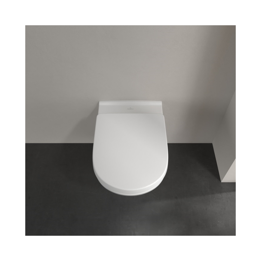 Villeroy & Boch 5660HR01 - WC sospeso con sedile SoftClose O.NOVO, ceramica/bianco