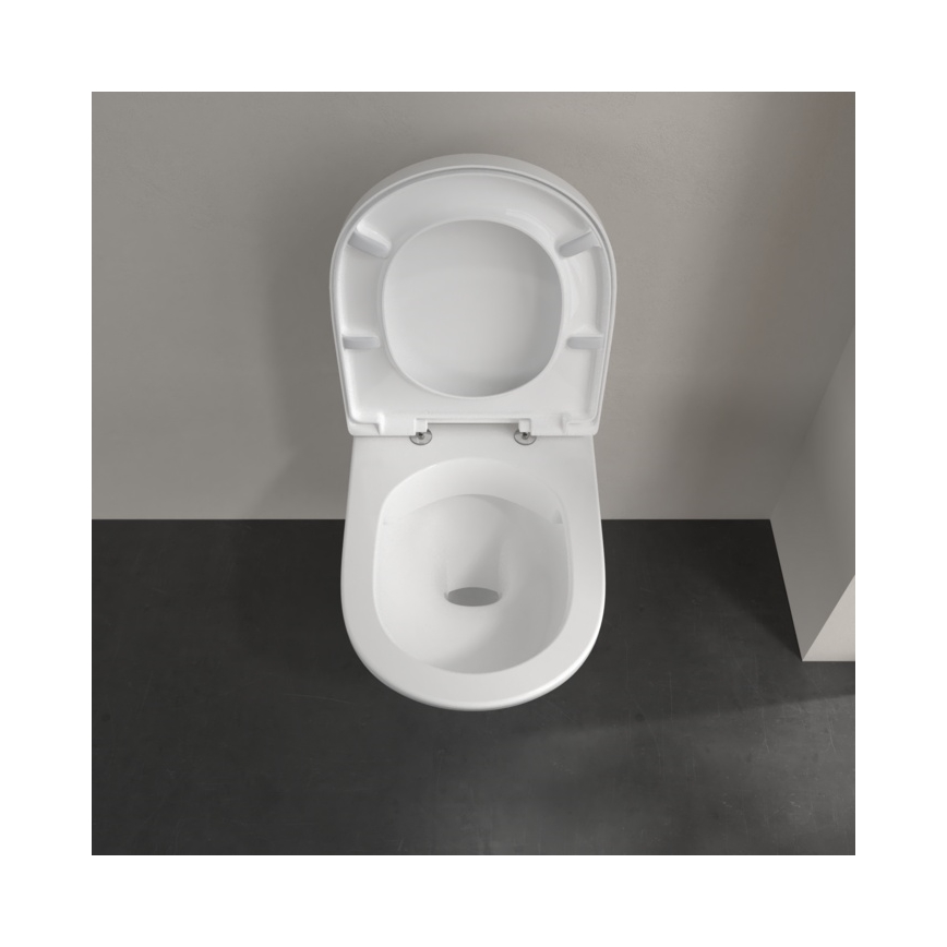 Villeroy & Boch 5660HR01 - WC sospeso con sedile SoftClose O.NOVO, ceramica/bianco