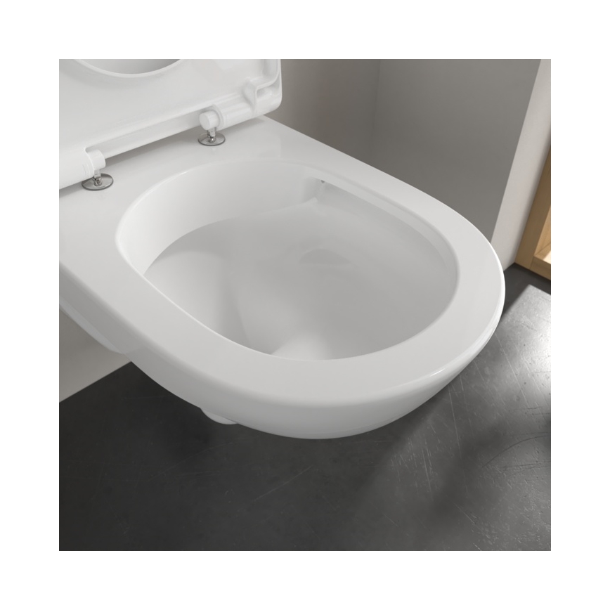 Villeroy & Boch 5660HR01 - WC sospeso con sedile SoftClose O.NOVO, ceramica/bianco