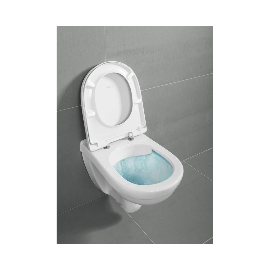 Villeroy & Boch 5660HR01 - WC sospeso con sedile SoftClose O.NOVO, ceramica/bianco