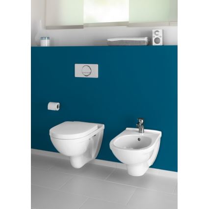 Villeroy & Boch 5660HR01 - WC sospeso con sedile SoftClose O.NOVO, ceramica/bianco