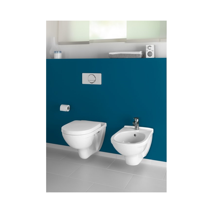 Villeroy & Boch 5660HR01 - WC sospeso con sedile SoftClose O.NOVO, ceramica/bianco