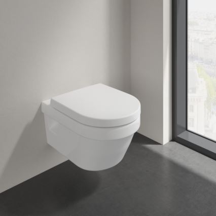 Villeroy & Boch 5684HRR1 - WC sospeso con sedile SoftClose ARCHITECTURA in ceramica/bianco
