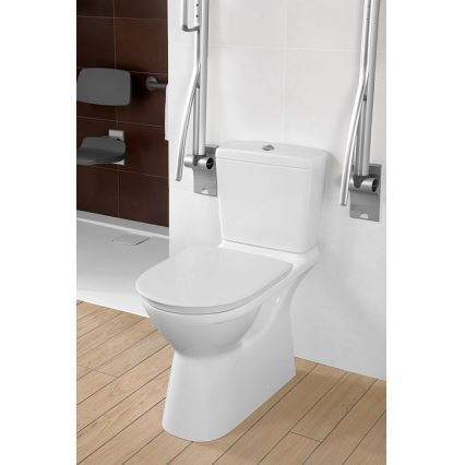 Villeroy & Boch 5760G101 - Cassetta di scarico combinata per WC O.NOVO attacco posteriore/laterale bianca