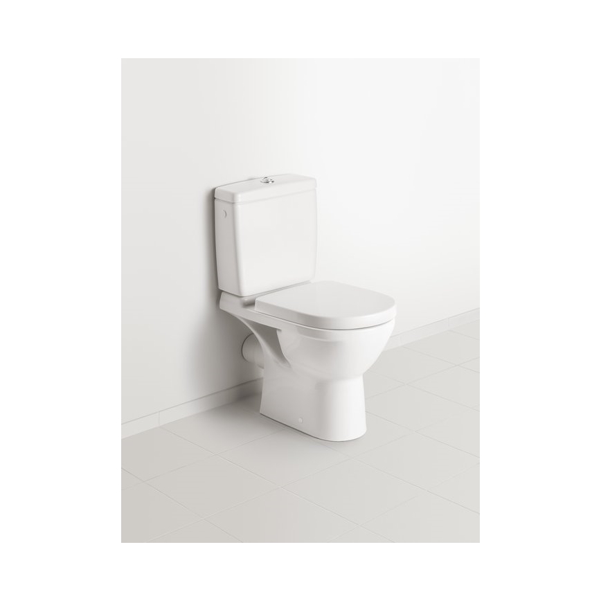 Villeroy & Boch 5788S101 - Cassetta di scarico per WC combinato O.NOVO, attacco posteriore/laterale, bianca