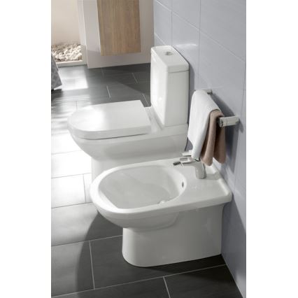 Villeroy & Boch 5788S101 - Cassetta di scarico per WC combinato O.NOVO, attacco posteriore/laterale, bianca