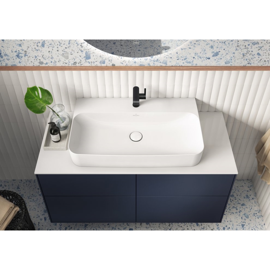 Villeroy & Boch 680800RW - Scarico per lavabo bianco/cromo lucido