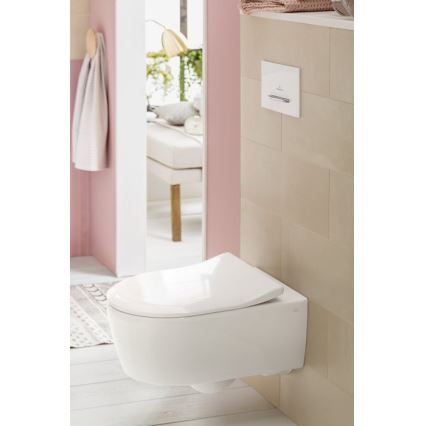 Villeroy & Boch 92216168 - Pulsante di scarico VICONNECT bianco/cromo lucido