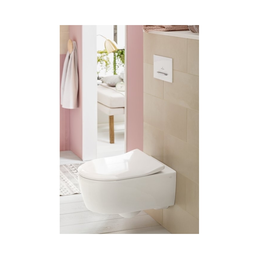 Villeroy & Boch 92216168 - Pulsante di scarico VICONNECT bianco/cromo lucido