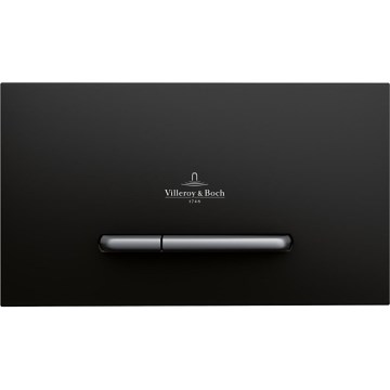 Villeroy & Boch 922169AN - Pulsante di scarico VICONNECT nero opaco/cromo opaco