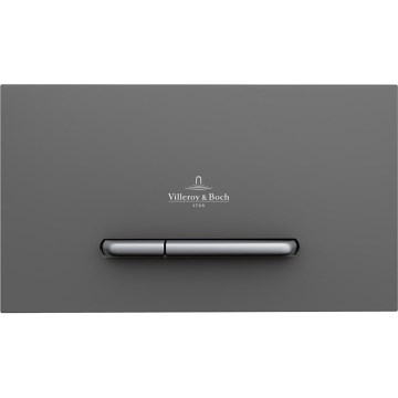 Villeroy & Boch 922169D8 - Pulsante di scarico VICONNECT antracite/cromo opaco