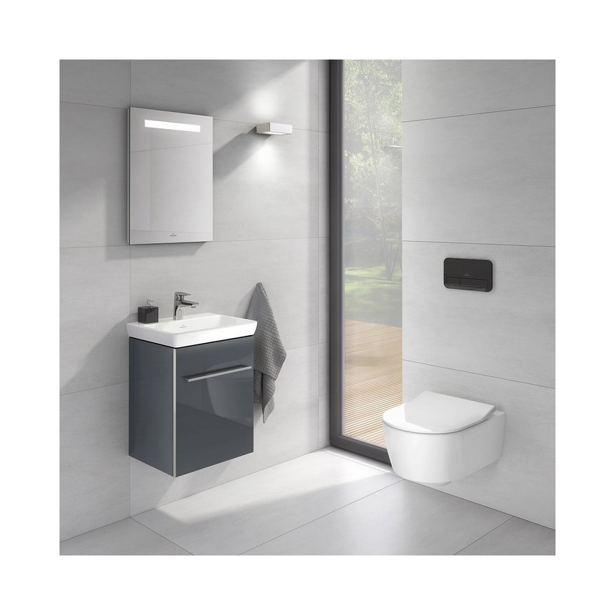 Villeroy & Boch 922400RB - Pulsante di risciacquo VICONNECT nero lucido
