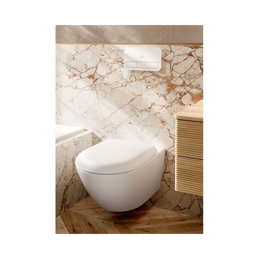 Villeroy & Boch 922400RE - Pulsante di scarico VICONNECT, bianco lucido