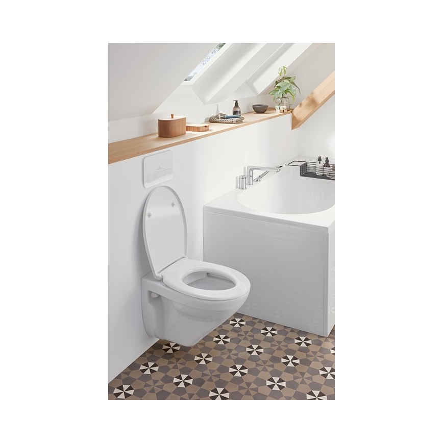 Villeroy & Boch 922400RE - Pulsante di scarico VICONNECT, bianco lucido