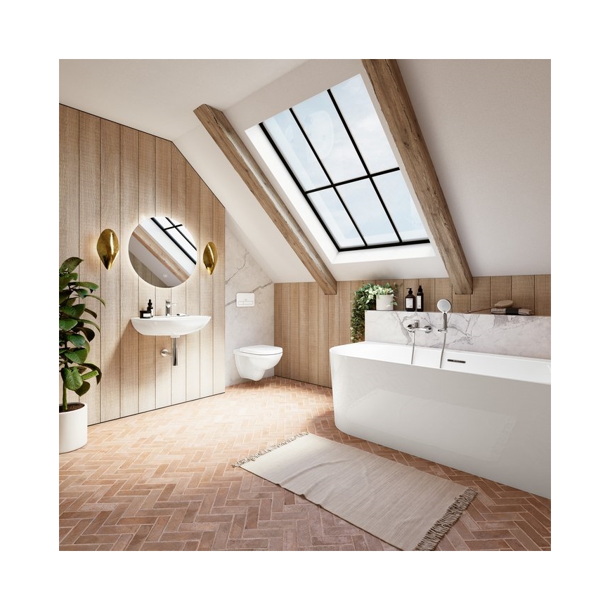 Villeroy & Boch 922400RE - Pulsante di scarico VICONNECT, bianco lucido