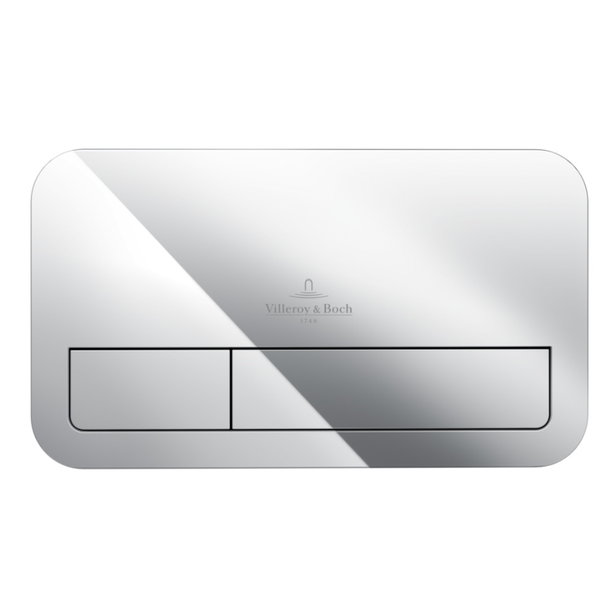 Villeroy & Boch 92249061 - Pulsante di scarico VICONNECT, finitura cromo lucido