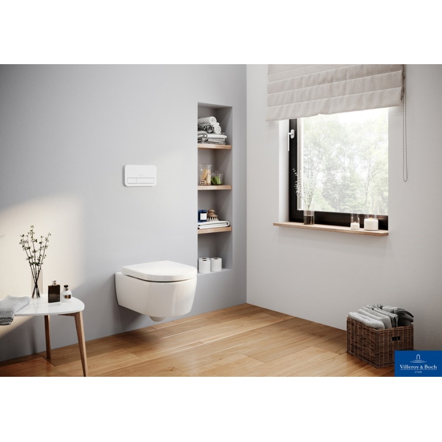 Villeroy & Boch 92249068 - Pulsante di scarico VICONNECT bianco