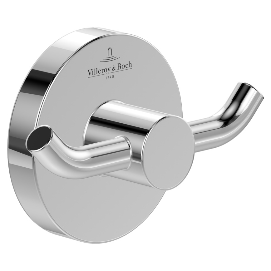 Villeroy & Boch TVA15101200061 - Gancio da parete ELEMENTS, finitura cromo lucido