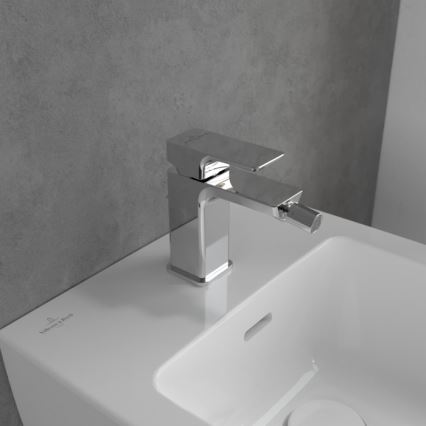 Villeroy & Boch TVB11200100061 - Miscelatore per bidet + piletta SUBWAY 3.0 cromo lucido