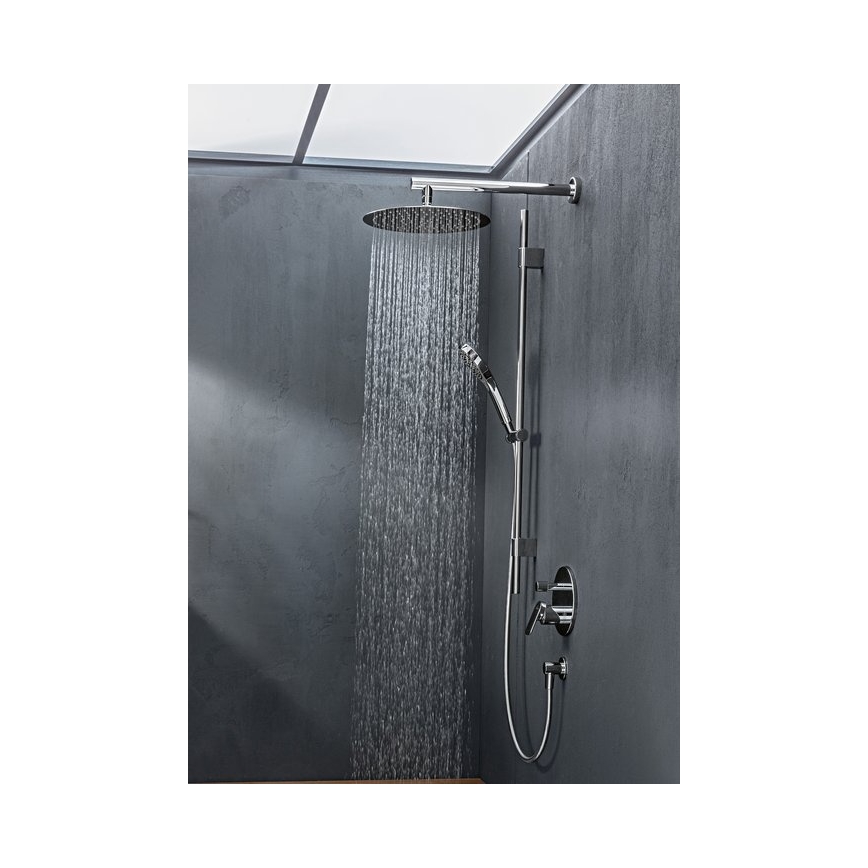 Villeroy & Boch TVC00045351061 - Braccio per soffione doccia rotondo 40 cm, cromo lucido