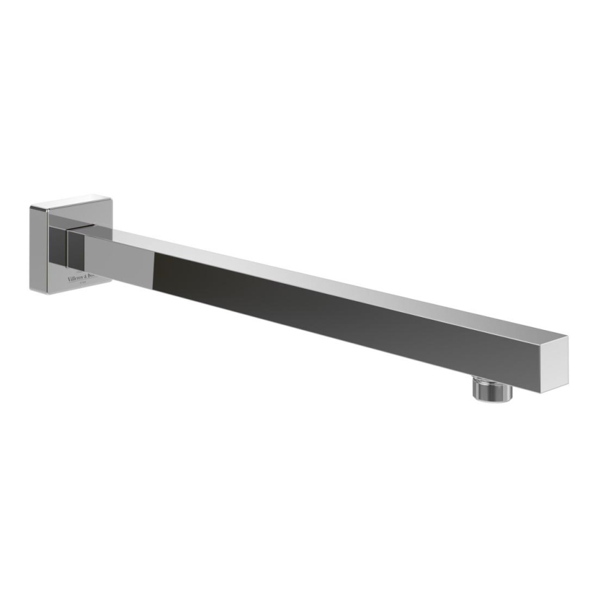 Villeroy & Boch TVC00045453061 - Braccio doccia a sezione quadrata, lunghezza 40 cm, finitura cromo lucido