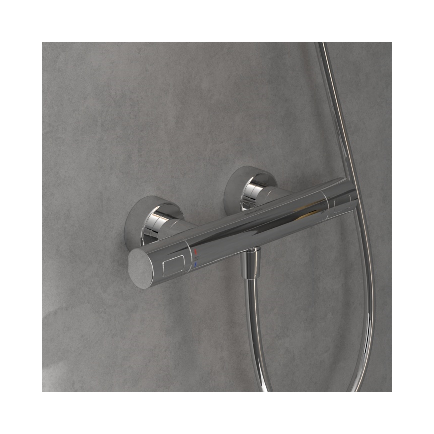 Villeroy & Boch TVS00001700061 - Miscelatore termostatico per doccia TAPS&FITINGS, finitura cromata lucida