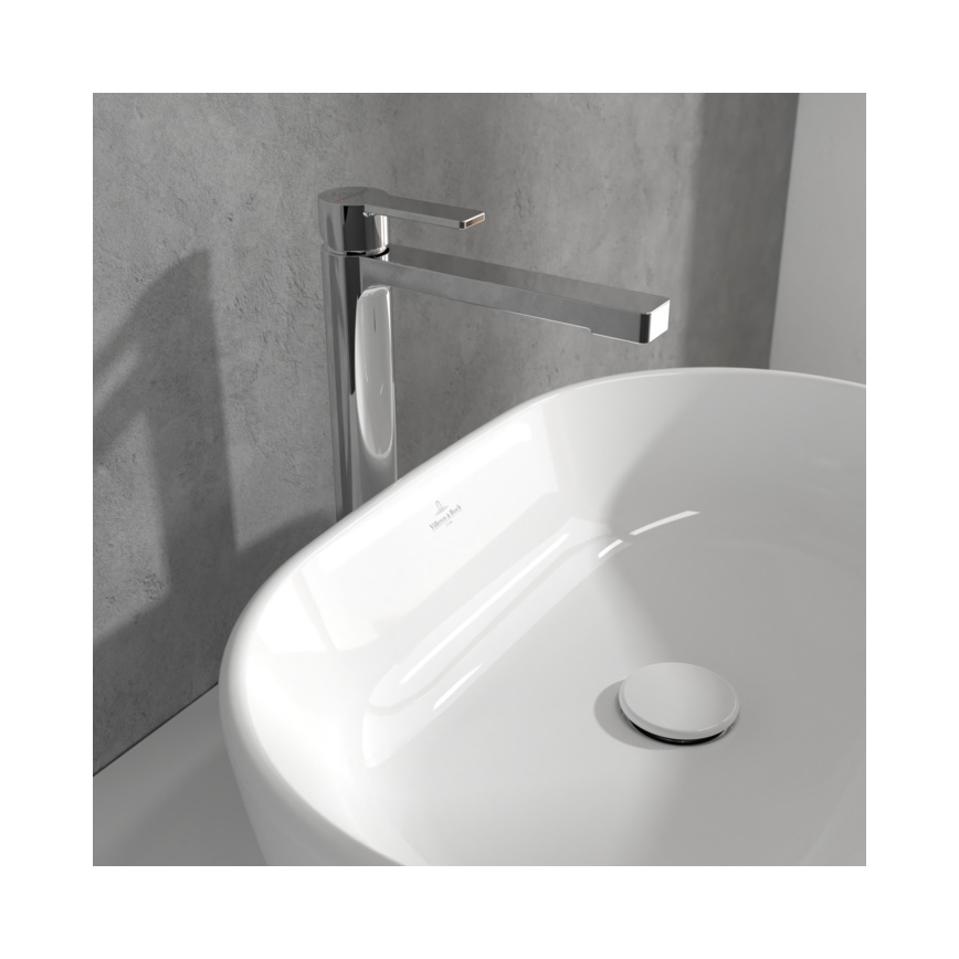 Villeroy & Boch TVW10300500061 - Miscelatore per lavabo + piletta ARCHITECTURA 32,9 cm cromo lucido