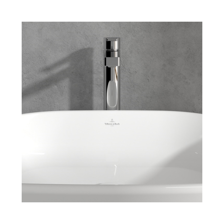 Villeroy & Boch TVW10300500061 - Miscelatore per lavabo + piletta ARCHITECTURA 32,9 cm cromo lucido