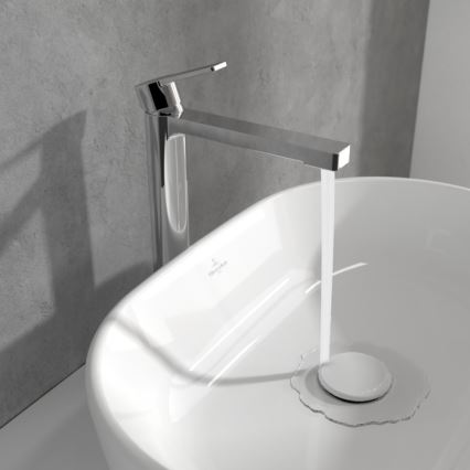 Villeroy & Boch TVW10300500061 - Miscelatore per lavabo + piletta ARCHITECTURA 32,9 cm cromo lucido