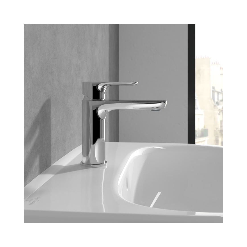 Villeroy & Boch TVW10400300161 - Miscelatore per lavabo O.NOVO 15,5 cm cromo lucido