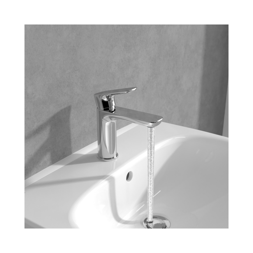 Villeroy & Boch TVW10400300161 - Miscelatore per lavabo O.NOVO 15,5 cm cromo lucido