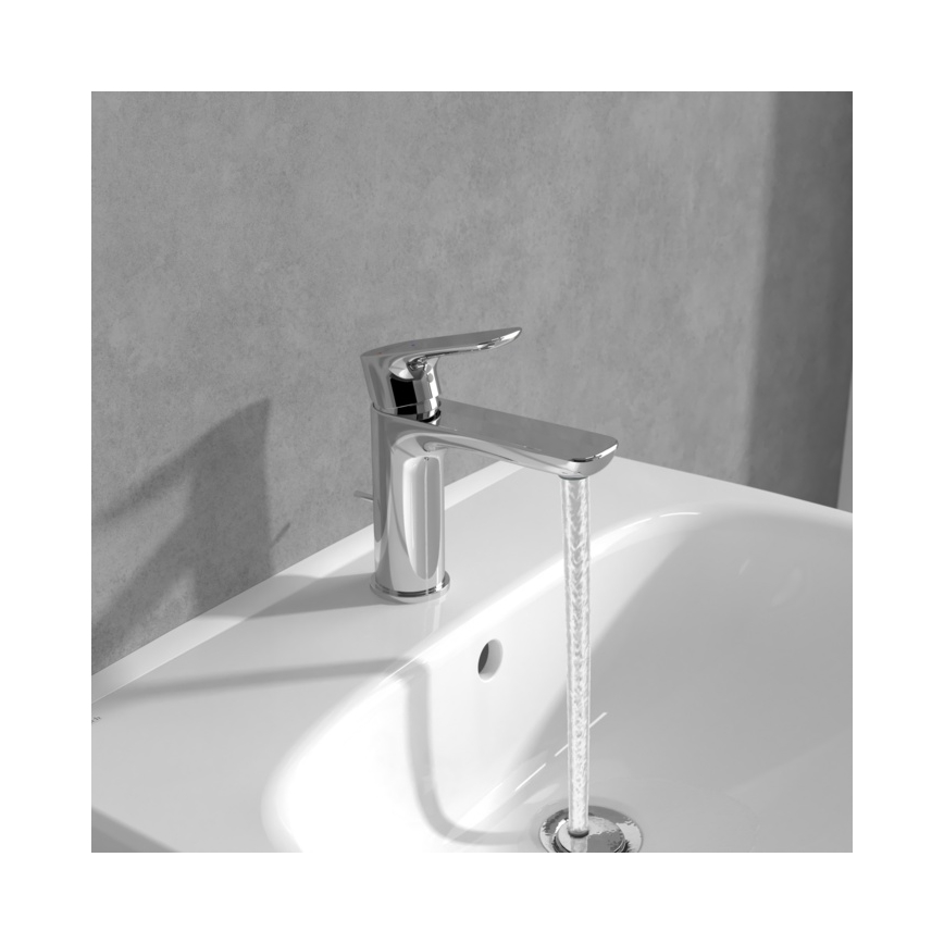 Villeroy & Boch TVW10400400161 - Miscelatore per lavabo O.NOVO 15,5 cm cromo lucido