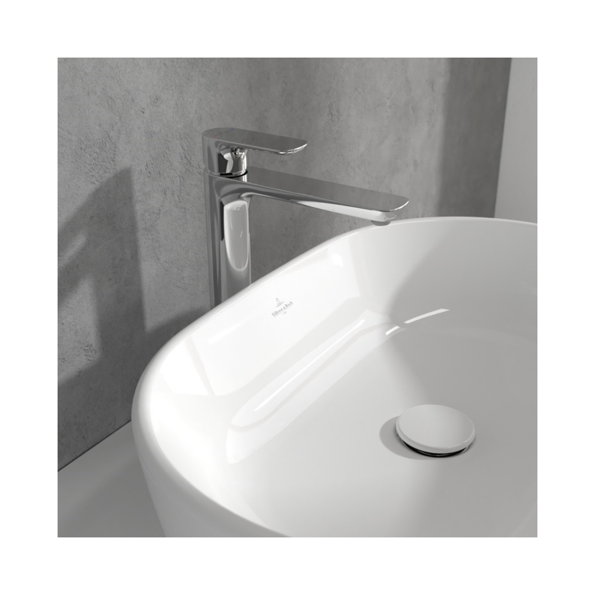Villeroy & Boch TVW10410511061 - Miscelatore per lavabo + piletta O.NOVO 29,5 cm cromo lucido