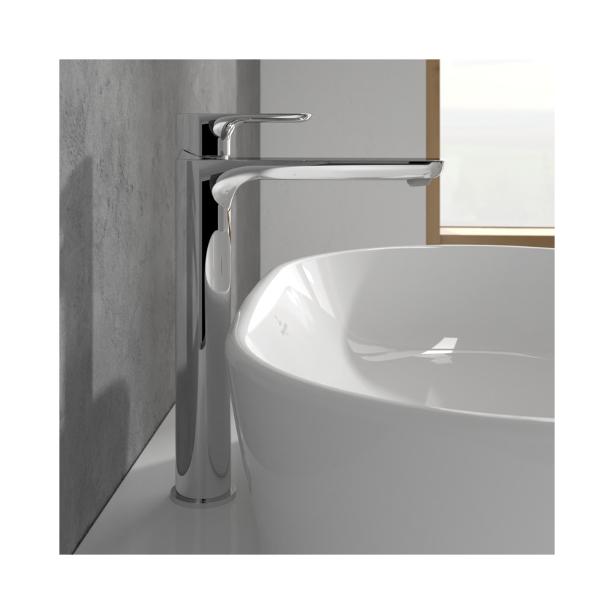 Villeroy & Boch TVW10410511061 - Miscelatore per lavabo + piletta O.NOVO 29,5 cm cromo lucido