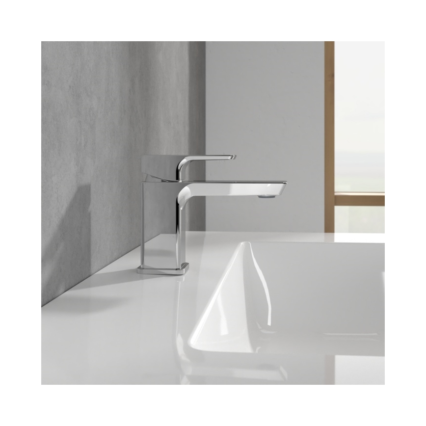 Villeroy & Boch TVW11200100161 - Miscelatore per lavabo SUBWAY 3.0 12,5 cm cromo lucido